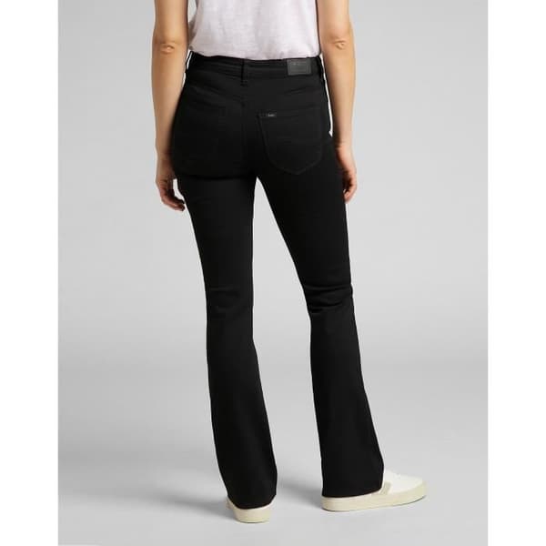 Lee Breese Boot damjeans i svart - hög midja - bootcut passform - stretchig