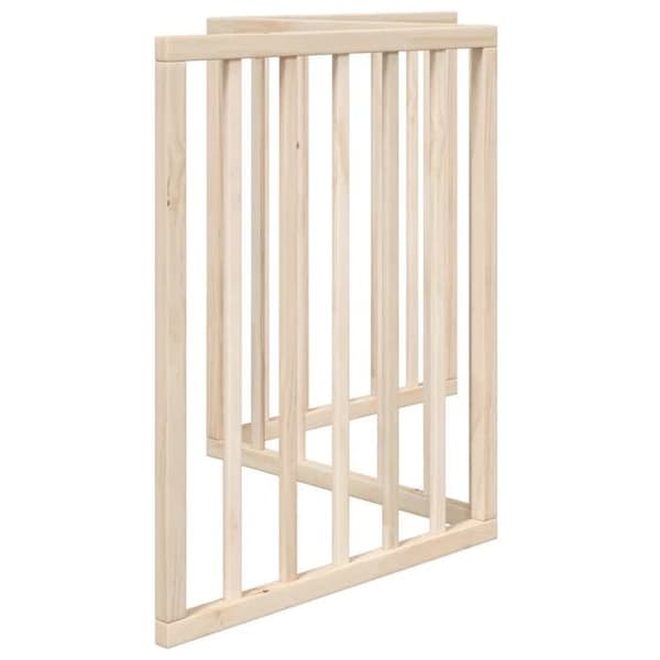 vidaXL Fällbar hundgrind 3 paneler 150 cm poppelträ 352172