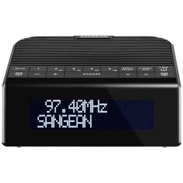 Radio-väckarklocka - SANGEAN - DCR-90 BT - DAB+ - Bluetooth - Svart