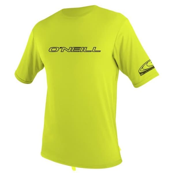 Gilets rash Oneill Wetsuits Basic Skins Rash Tee - Herr - Grön - Simning - Vattensporter - Korta ärmar