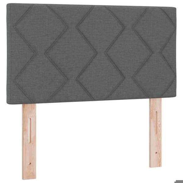 vidaXL Sänggavel Mörkgrå 80 cm tyg 42007203