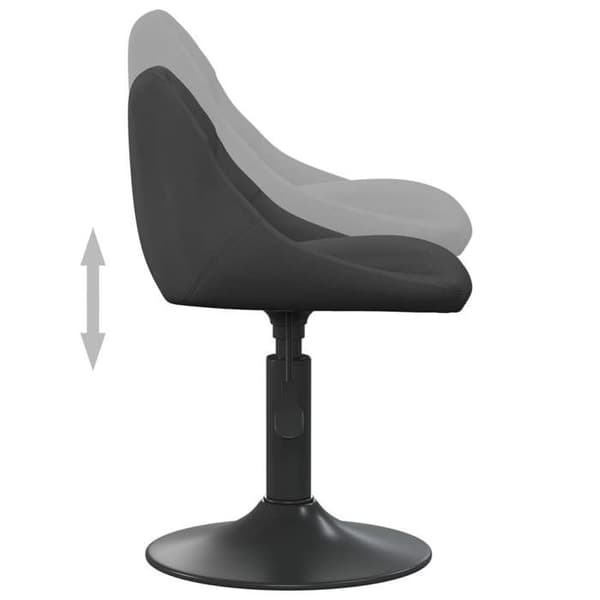 vidaXL Matstol Black Velvet