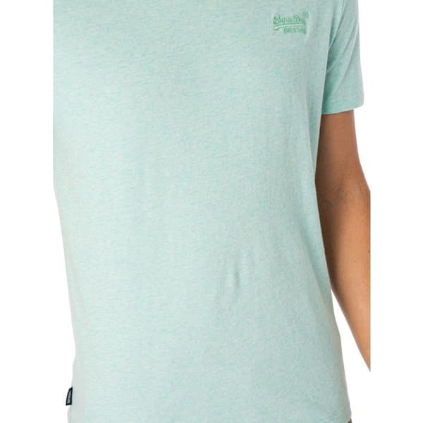 T-shirt Superdry Herr Essential Logo Grön Bomull