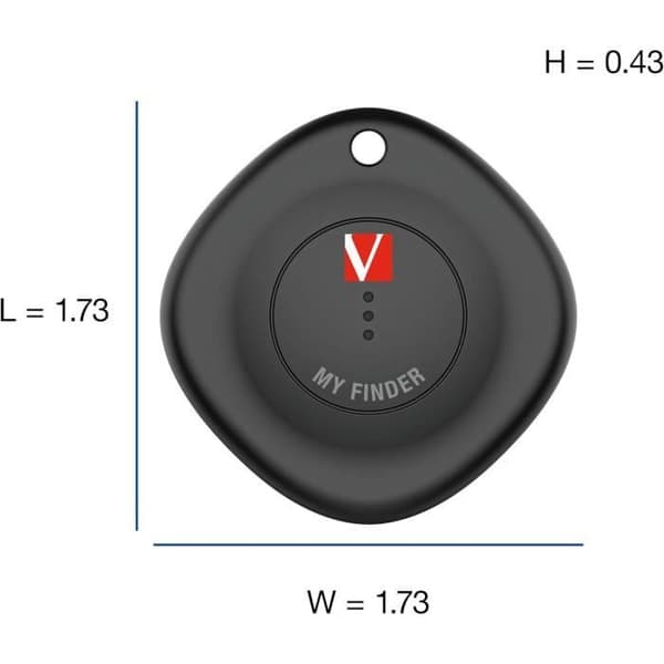 Tracker Bluetooth - VERBATIM - Min Hittare - Set om 3 - Kompatibel med Apple - Lång batteritid