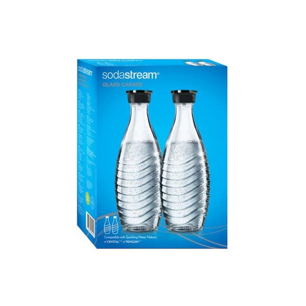Glaskaraffer - SODASTREAM - PINGUIN och CRYSTAL - Set med 2 - 615 ml - Glas