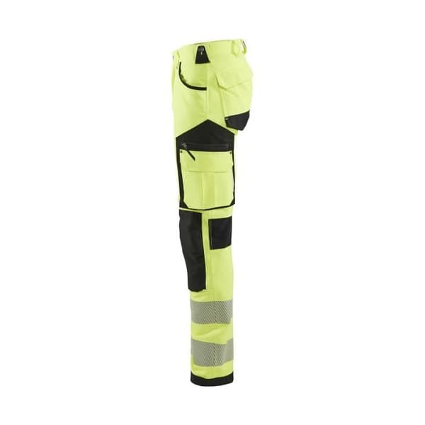 Blaklader Hivis Stretch arbetsbyxor - Gul/svart - Herr