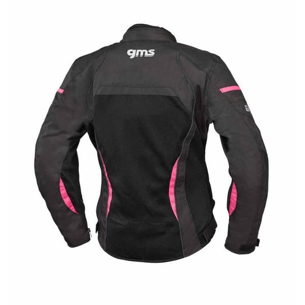 Motorcykeljacka GMS tara mesh - svart/rosa