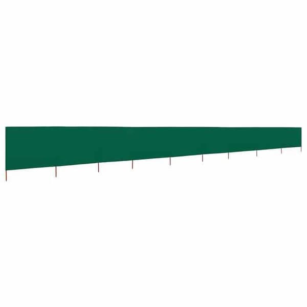 vidaXL 9-Panel Skärm Tyg 1200 x 160 cm Grön