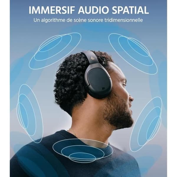 Hörlurar Over-ear - EDIFIER - W830NB - ANC - Batteritid 94 timmar - Bluetooth 5.4