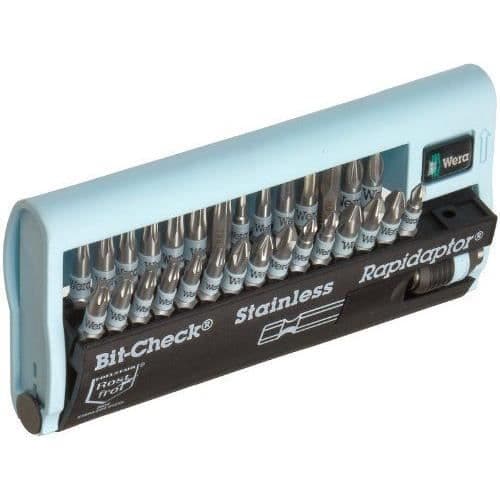 Bitset - WERA - 05071109001 - 30 delar - Rostfritt stål - Rapidaptor