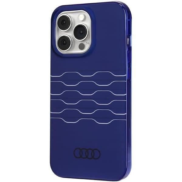 Fodral för iPhone 13 Pro Max - AUDI - Blå - Hård - Audi-logga - Hållbar och flexibel