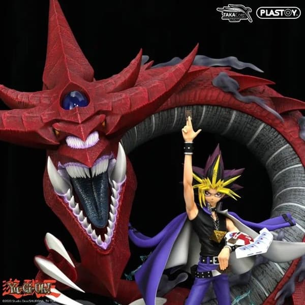 Figurer Yami Yugi & Slifer Plastoy Samlarobjekt