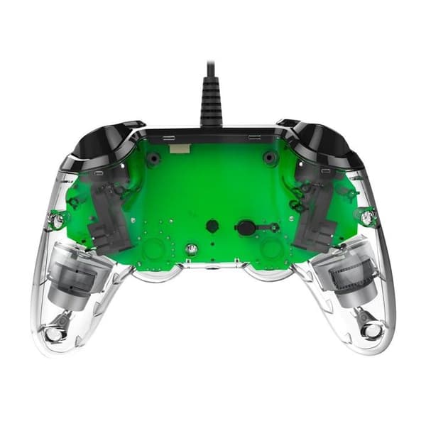 Manette filaire Compact Controller Nacon transparent grön för PS4 kompatibel med PC