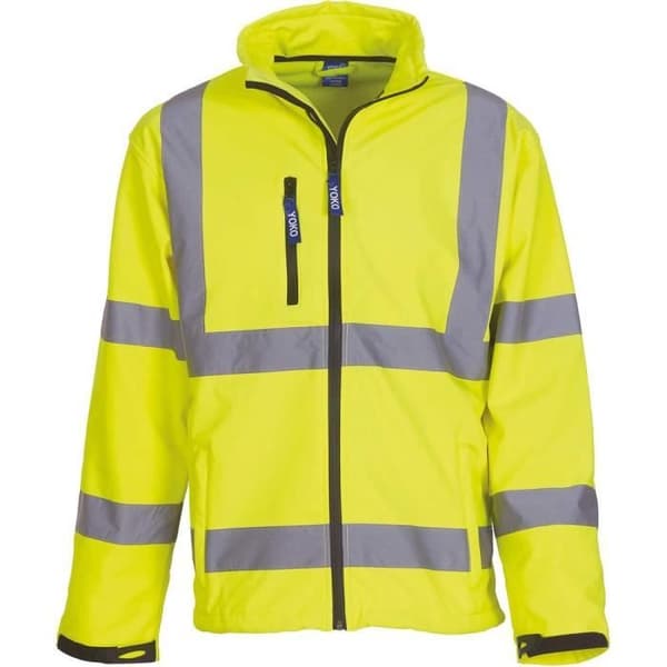 Yoko softshelljacka med hög synlighet - Yellow M
