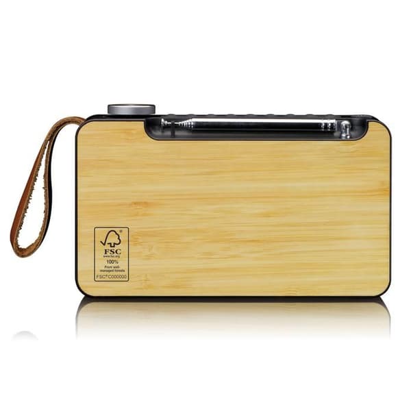 Lenco PDR-040BAMBOOBK - DAB+ Radio - Bambu - Svart