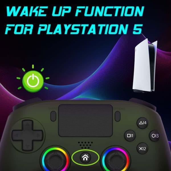 Spelkontroll - SUBSONIC - PS5 - Trådlös LED - Grön - Programmerbara paddlar