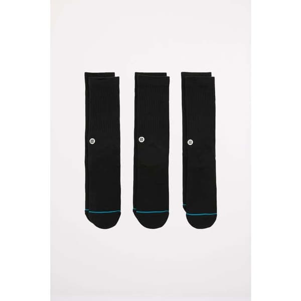 Stance Foundation Socks Men ~ Icon 3 Par Pack svart