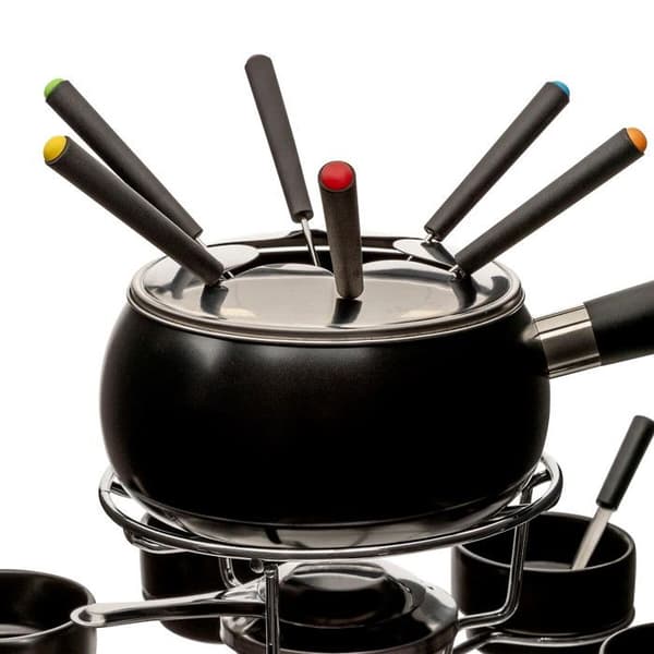 5five - fondue set med snurrande bricka