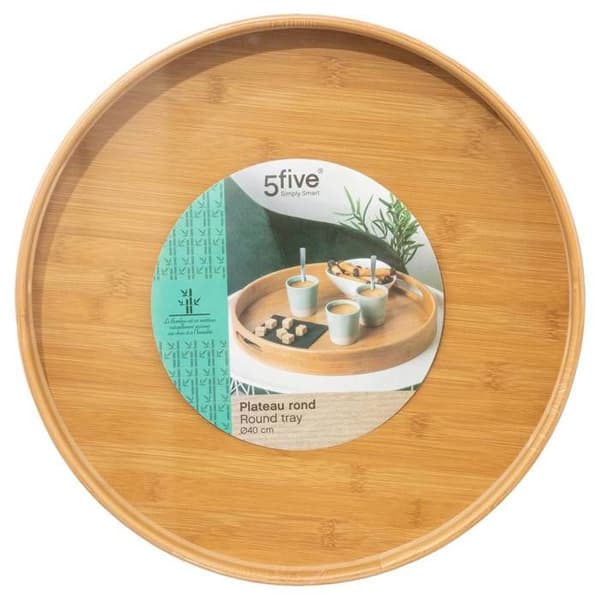 Rund platta 40cm bambu - 5 five simply smart