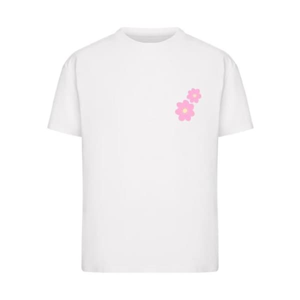 T-shirt dam Miss Tee Flower Market Flowers - vit