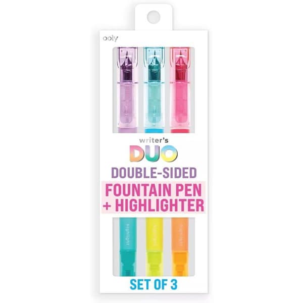 Ooly Writer's Duo 3 Textmarker och Füllfederhalter