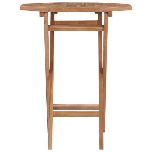 vidaXL Fällbart trädgårdsbord 60x60x75 cm Massivt teak