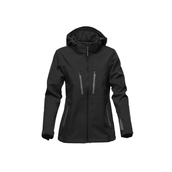 Högteknologisk softshell-jacka för kvinnor Stormtech patrol - svart/kolfiber
