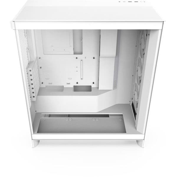 PC-chassi Medium Tower - NZXT - H7 Flow RGB (2024) - Inbyggd RGB - Färg Vit - Optimerad luftflöde