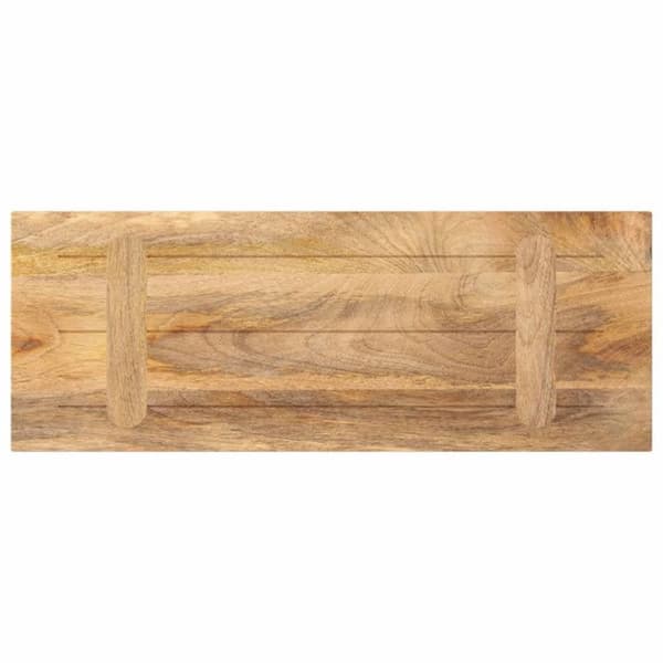 vidaXL Bordskiva 90x30x2,5 cm rektangulär massiv mangoträ 371437