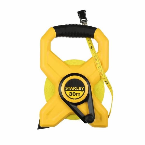 STANLEY Långt måttband 30mx12,7mm glasfiber