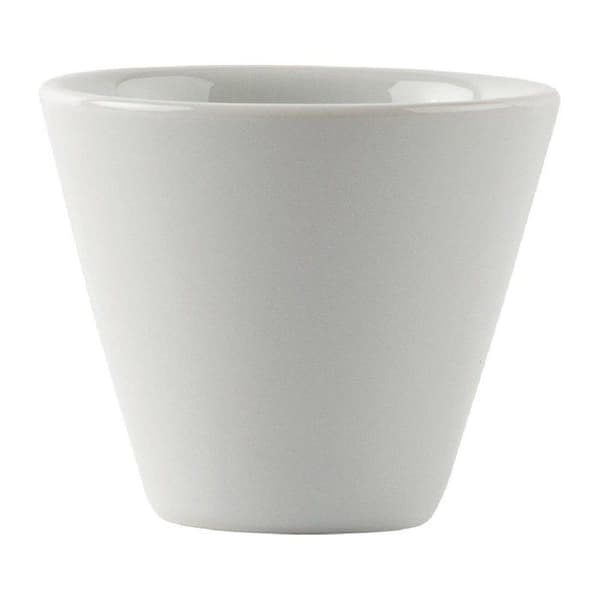 Konisk ramekin - OLYMPIA - Ø 70 mm - Porslin - 12-pack - Blank vit