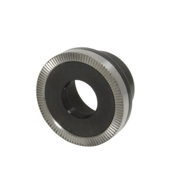 Onyx räfflad navkon - svart - 10x25 mm