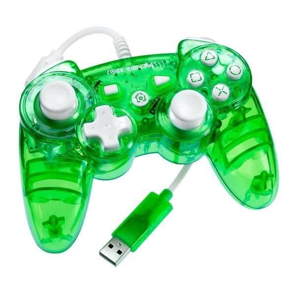 Spelkontroll - PDP - PDP Sladdkontroll Rockcandy Grön Ps3 - Ergonomisk - Pålitlig - Rolig