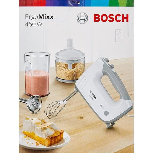 Handmixer - BOSCH - MFQ36480 - Variabel hastighet - 450W - Grå