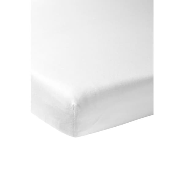 Meyco Baby Uni drap-housse co-sleeper - jersey - vit - 50x90cm