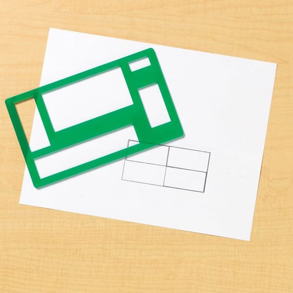 Stencil Kit - Lärmedel - LER5440 - 5 schabloner - Plast - För barn