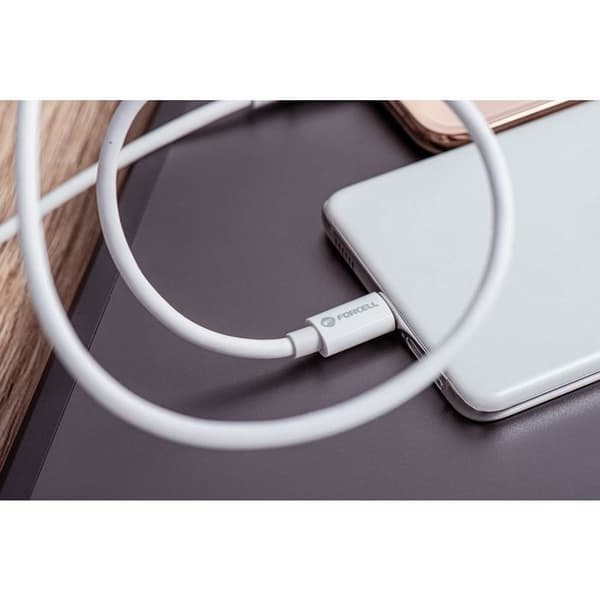 Snabb Laddningskabel USB-C 60W 300 cm - Power Delivery, Quick Charge 4.0, SuperVOOC, Android Auto® Datasyntonisering Vit
