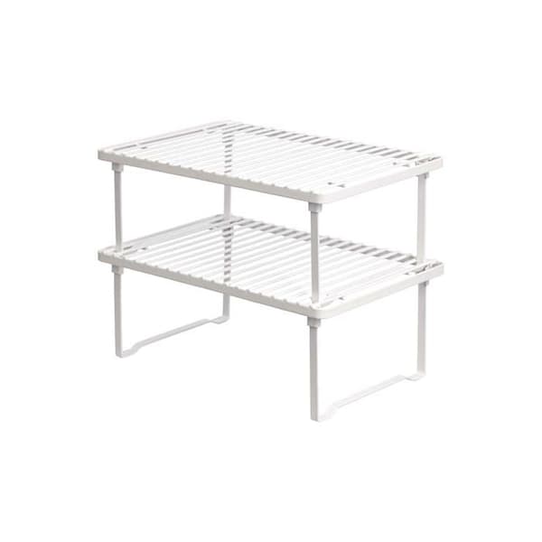 Förvaringshyllor - Amazon Basics - WK810053 - Vit Metall - Stapelbara - Hållbara