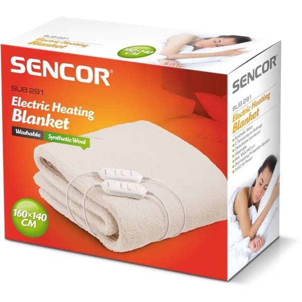 Elfilt - SENCOR - SUB 291 - 120 W - 2 personer - Vit