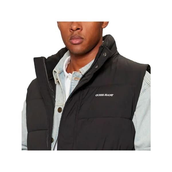 Doudoune utan ärm Guess Man Reg G Svart Polyester