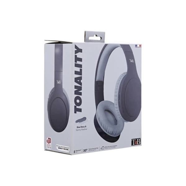 Bluetooth-hörlurar - T'nB - Tonality Max - Trådlös - Svettavvisande - Över-örat