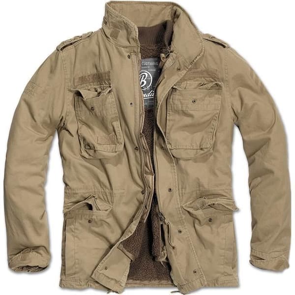 Brandit Herr M-65 jättejacka Camel Storlek 4XL