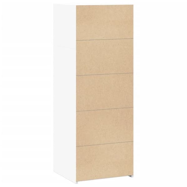 vidaXL Buffé hög vit 45x41x124 cm ingenjörsträ 846390