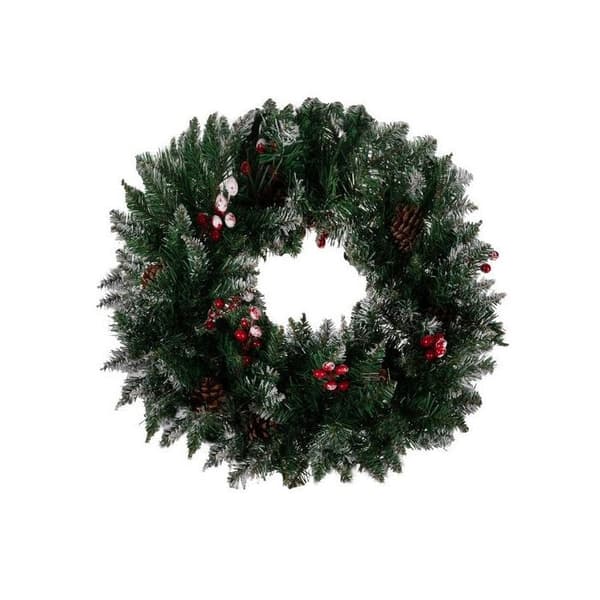 Snöig julkrans Ruhhy 22302