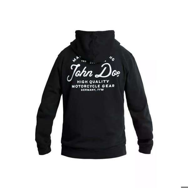 John Doe Sweatshirt med huva och tryck