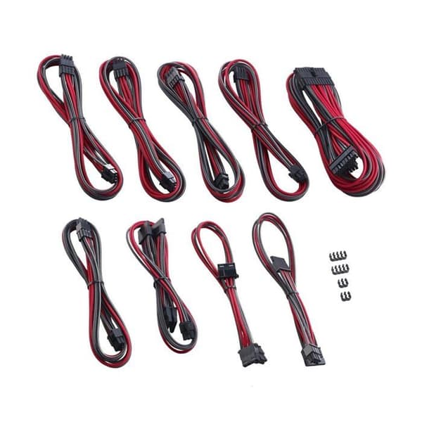 CableMod PRO ModMesh RT-serien ASUS ROG / Seasonic kabelsatser - kol/röd 0,000000