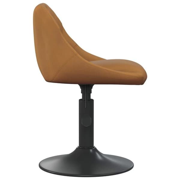 vidaXL Matstol Brun Sammet