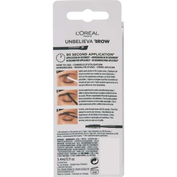 L'OREAL Unbelievable Brow 103 Warm Blonde Eyebrow Gel