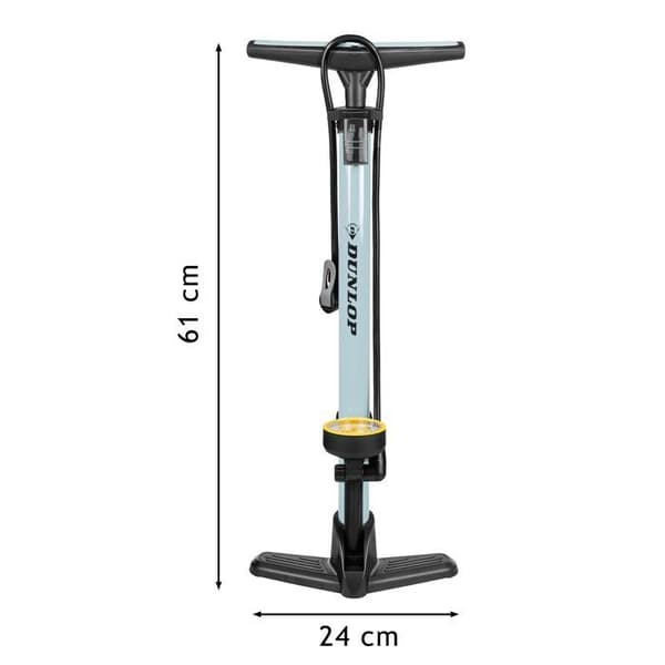 Dunlop Cykelpump med Manometer