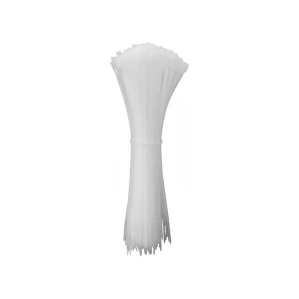 Kabelbindare - Quadrios - 100-pack - 350 mm - 7,6 mm - Vit - UV-stabiliserad